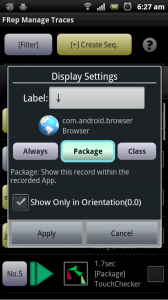 FRep Display Settings