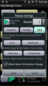 FRep Replay Settings