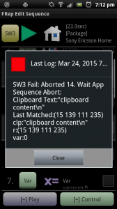FRep View Last Log